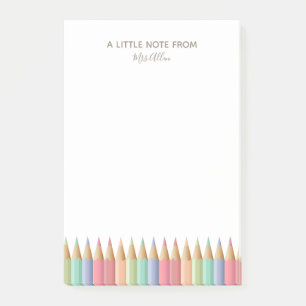 Pencil Crayon Notitieblok van leraar Post-it® Notes