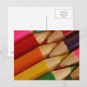 Pencil Crayons Briefkaarten (Voorkant / Achterkant)