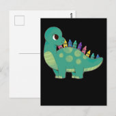 Pencil Dinosaur Boys Girls Preschool Dino Kinder Briefkaart (Voorkant / Achterkant)