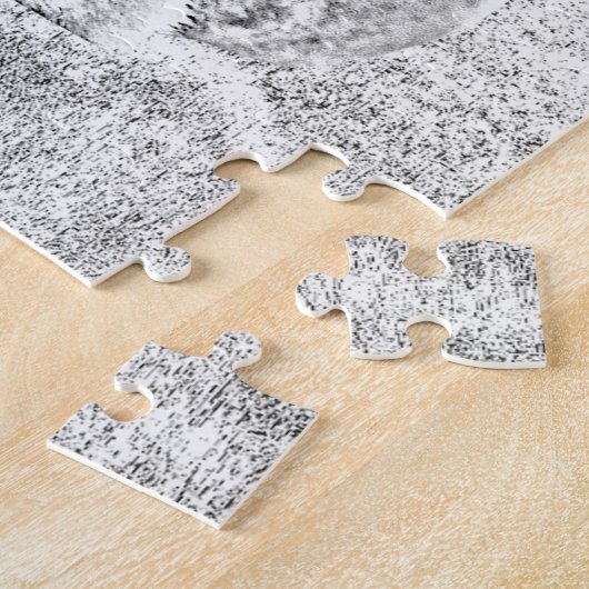 Pencil Drawn German Shepherd 252 pc Jigzaag Puzzle Legpuzzel (Zijkant)