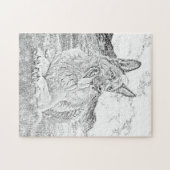 Pencil Drawn German Shepherd 252 pc Jigzaag Puzzle Legpuzzel (Horizontaal)