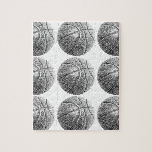 Pencil Effect Basketball Legpuzzel (Verticaal)