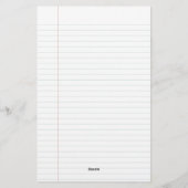 Pencil en papier Gepersonaliseerde leerkracht Stat (Achterkant)