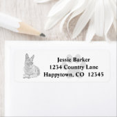 Pencil German Shepherd Return Address Label (Insitu)