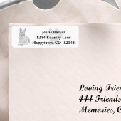 Pencil German Shepherd Return Address Label