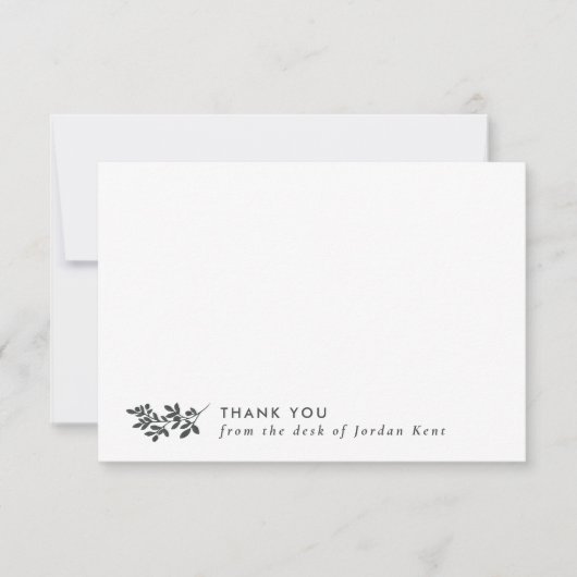 Pencil Grey Branch bedankt van de bureau van (Voorkant)