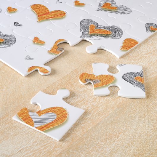 Pencil Kunst harten Puzzle Legpuzzel (Zijkant)