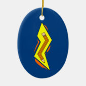 Pencil Lightning Bolt Keramisch Ornament (Voorkant)