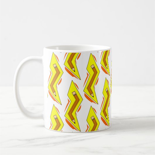 Pencil Lightning Bolt Koffiemok (Links)