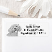 Pencil Maltese Return Address Label (Insitu)
