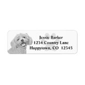 Pencil Maltese Return Address Label (Voorkant)