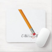 Pencil met kankertekst muismat (Met muis)