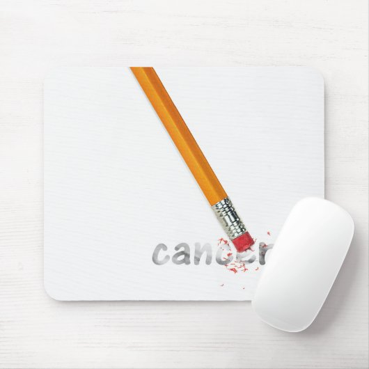 Pencil met kankertekst muismat (Met muis)