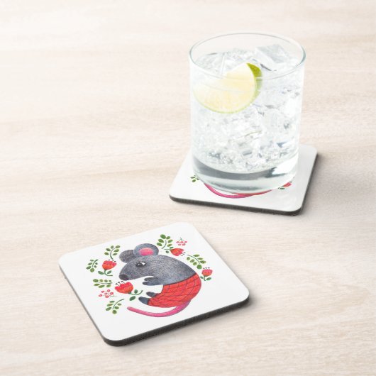 Pencil-muis Bier Onderzetter (Rechterzijde)