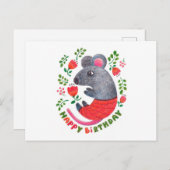 Pencil-muis Briefkaart (Voorkant / Achterkant)