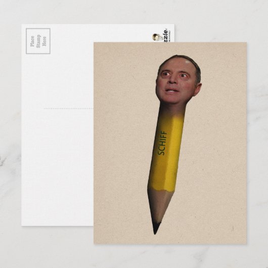 Pencil Neck Adam Schiff Briefkaart (Voorkant / Achterkant)