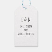 PENCIL ONS IN - creëer uw eigen BESPAAR DE DATUM L Cadeaulabel (Achterkant)