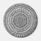 Pencil Original Art Mandala Design  Magneet (Voorkant)