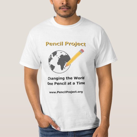 Pencil Project - Pencils voor kinderen in Afrika T-shirt (Voorkant)