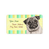 Pencil Pug Etiket (Voorkant)