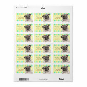 Pencil Pug Etiket (Full Sheet)