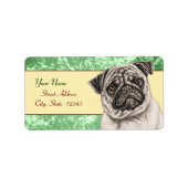 Pencil Pug Etiket (Voorkant)