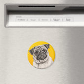 Pencil Pug Magneet (Insitu (Vaatwasser))