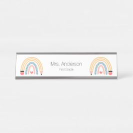 Pencil Regenboogleraar Bureau Naambordje