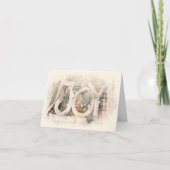 Pencil Schetch Rustic JOY kerstfeestdag Feestdagen Kaart (Voorkant)