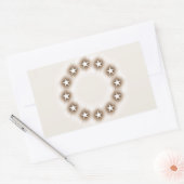 Pencil Schets Effect Sepia Europese Unie Vlag Rechthoekige Sticker (Envelop)