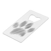 Pencil Schetskok Digitale Kunst Creditkaart Flessenopener (Voorkant Gekanteld)