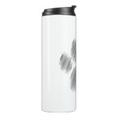 Pencil Schetskok Digitale Kunst Thermosbeker (Gedraaid links)