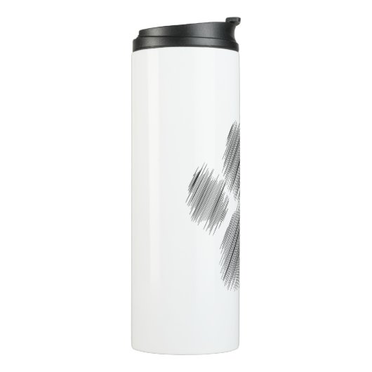 Pencil Schetskok Digitale Kunst Thermosbeker (Gedraaid links)