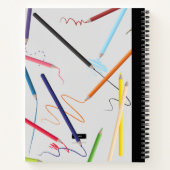 PENCIL SCRIBBLING DESIGN SKETCHBOOK NOTITIEBOEK (Achterkant)