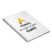 Pencil Sketch Spiral Foto Notitieboek (Rechterzijde)