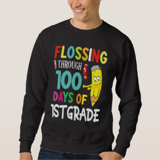 Pencil Student Senior Flossing Through 100 Days Of Trui