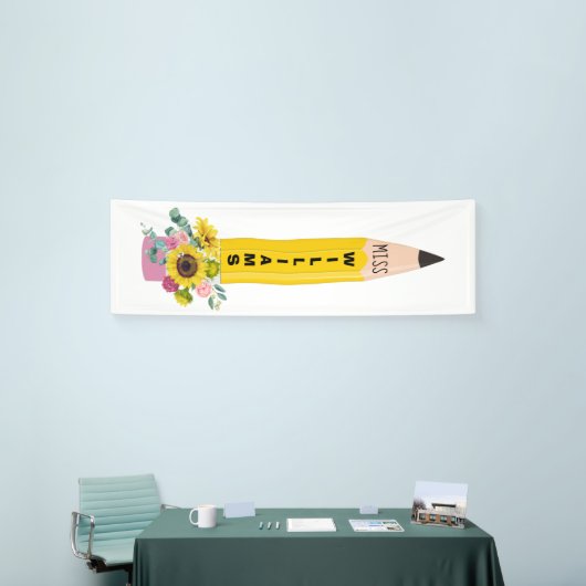 Pencil Sunflower Classroom Banner (Beurs)