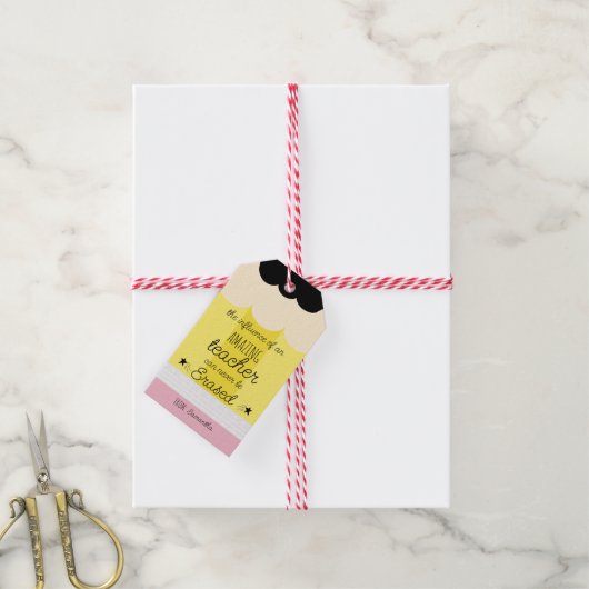 Pencil Teacher Appreciation Cadeaulabel (Met Touw)