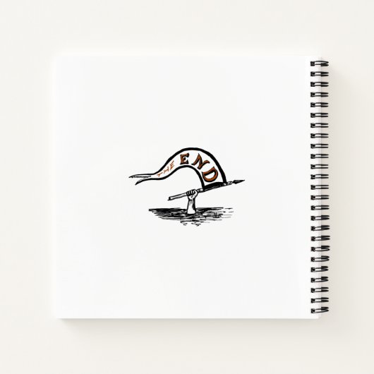 Pencil Tekening Gepersonaliseerd Schetsboek Notitieboek (Achterkant)