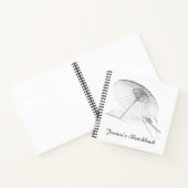 Pencil Tekening Gepersonaliseerd Schetsboek Notitieboek (Binnen)