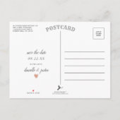 "Pencil Us In" Moderne Kalender Datum reserveren Aankondigingskaart (Achterkant)