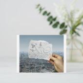 Pencil Vs Camera - Dino Briefkaart (Staand voorkant)