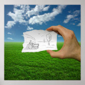 Pencil Vs Camera - Farmer Poster (Voorkant)