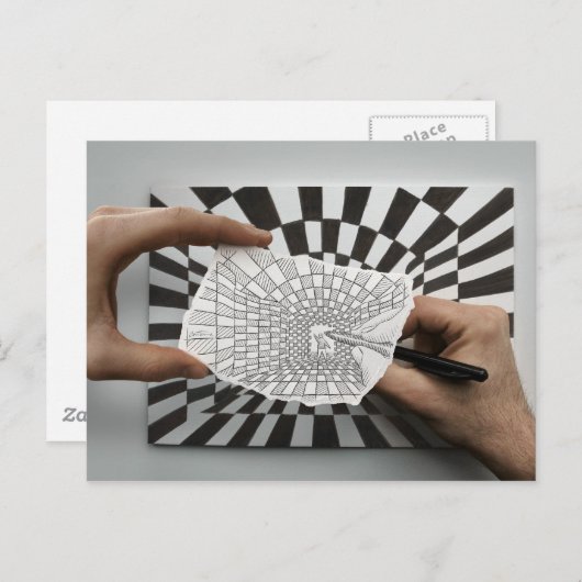 Pencil Vs Camera - Geometrie Briefkaart (Voorkant / Achterkant)