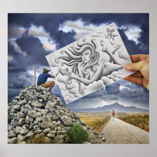 Pencil Vs Camera - Godin Poster