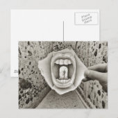 Pencil Vs Camera - Mouth Briefkaart (Voorkant / Achterkant)