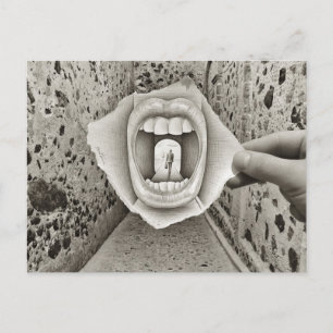 Pencil Vs Camera - Mouth Briefkaart