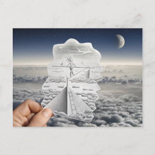 Pencil Vs Camera - Tightrope Walker Briefkaart