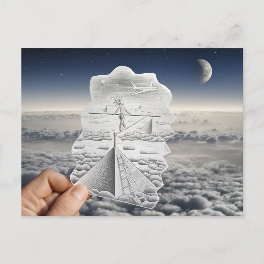Pencil Vs Camera - Tightrope Walker Briefkaart (Voorkant)