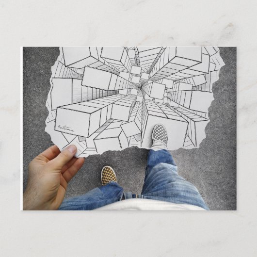 Pencil Vs Camera - Vertigo Briefkaart (Voorkant)